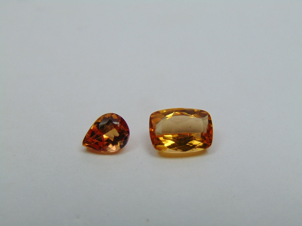 2.15ct Topázio Imperial 6x5mm 8x6mm