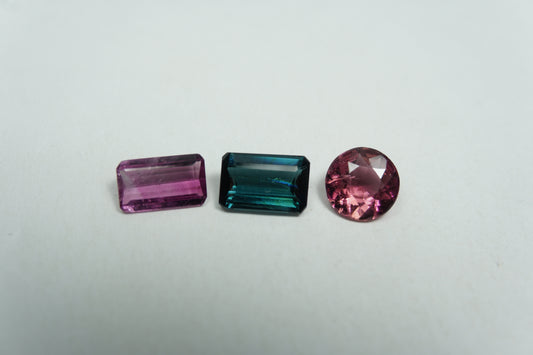 2.14ct Turmalina mix 7x5mm / 7x4mm / 6mm