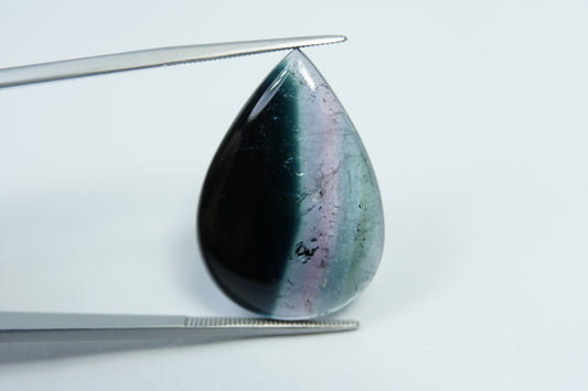 21ct Turmalina bicolor 29x20mm
