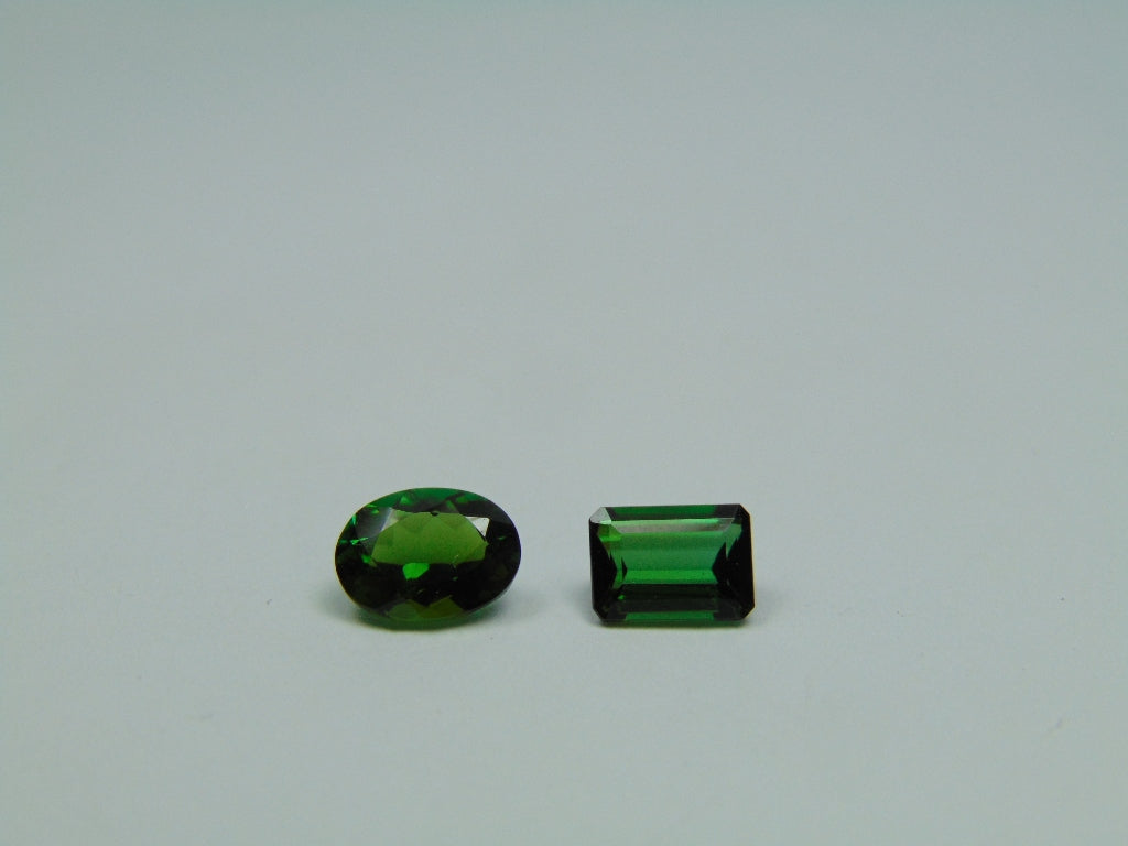 1.85ct Tourmaline 6x4mm 7x5mm