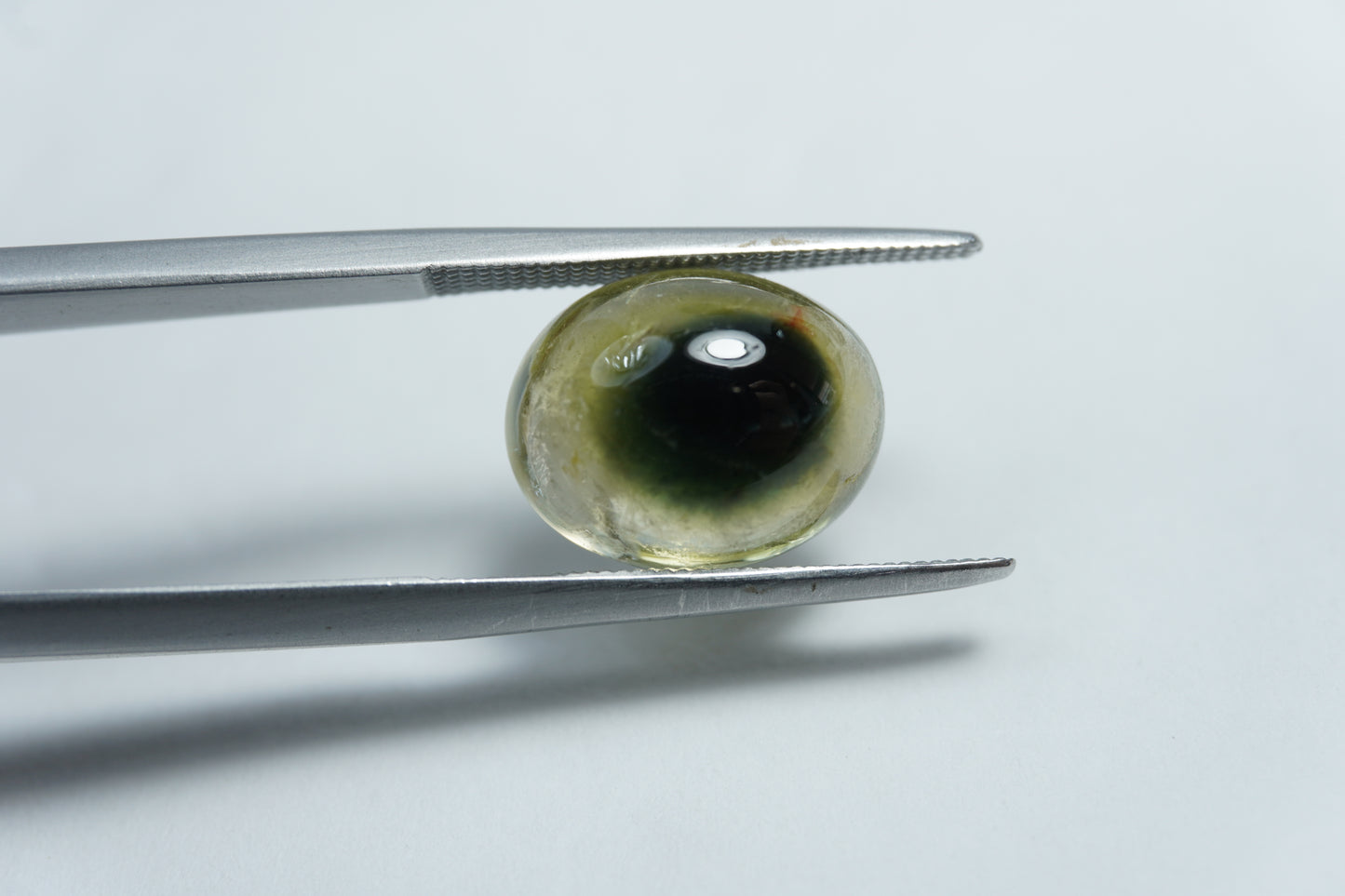 5.85ct Tourmaline bicolor Cabochon 12x10mm