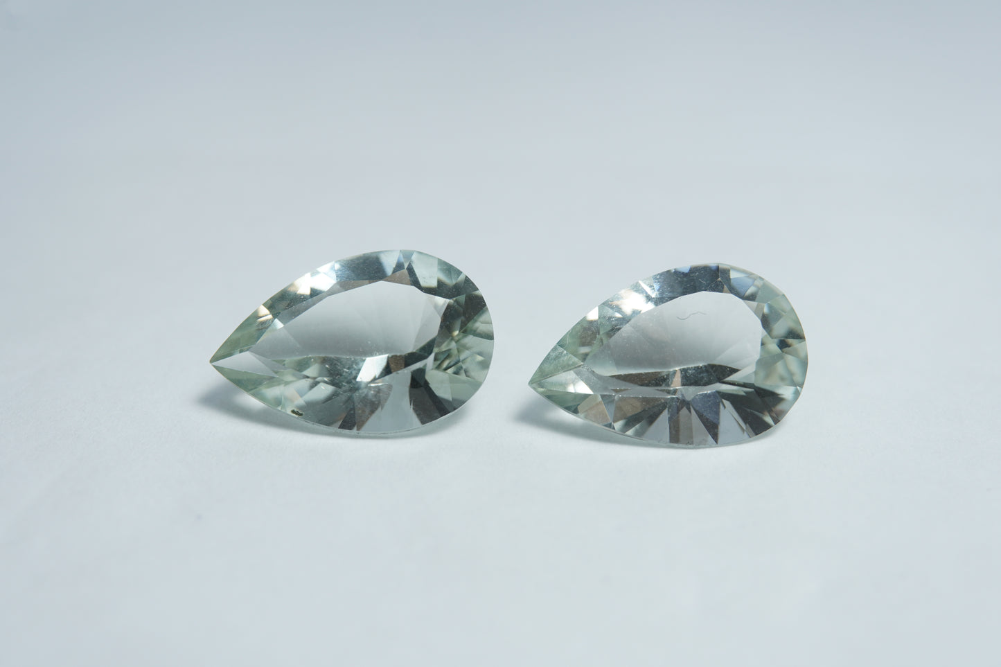 10.20ct Prasiolite pair 15x10mm
