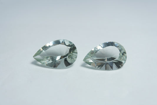 10.20ct Prasiolita par 15x10mm