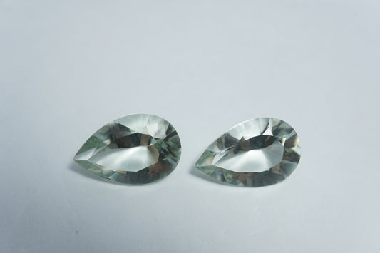 10.20ct Prasiolita par 15x10mm