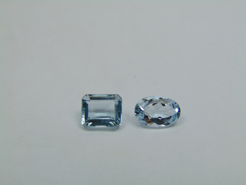 2.80ct Água-marinha 9x6mm 8x6mm