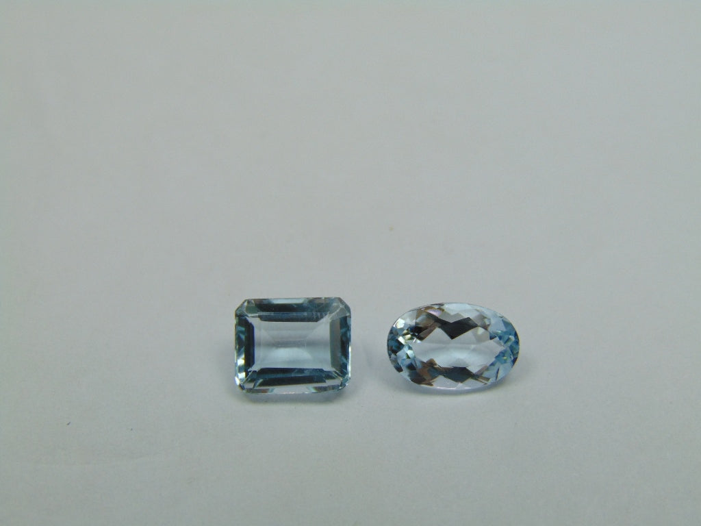 2.80ct Água-marinha 9x6mm 8x6mm