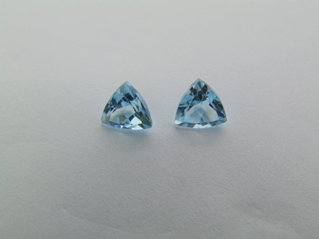 2ct Topaz Pair 6mm