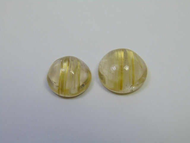 21.75ct Rutilo Cabochão 14mm 15mm