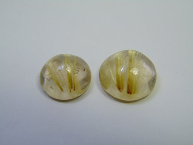 21.75ct Rutilo Cabochão 14mm 15mm