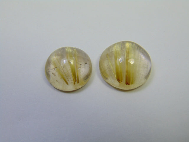21.75ct Rutilo Cabochão 14mm 15mm