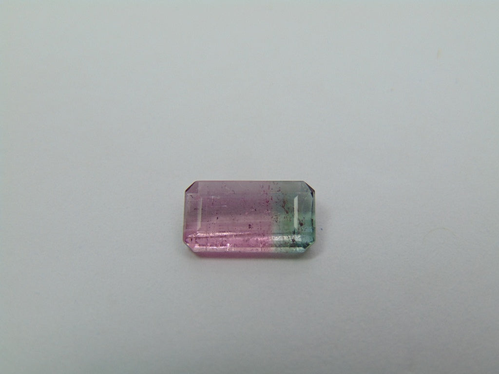 1.88ct Turmalina Bicolor 11x6mm