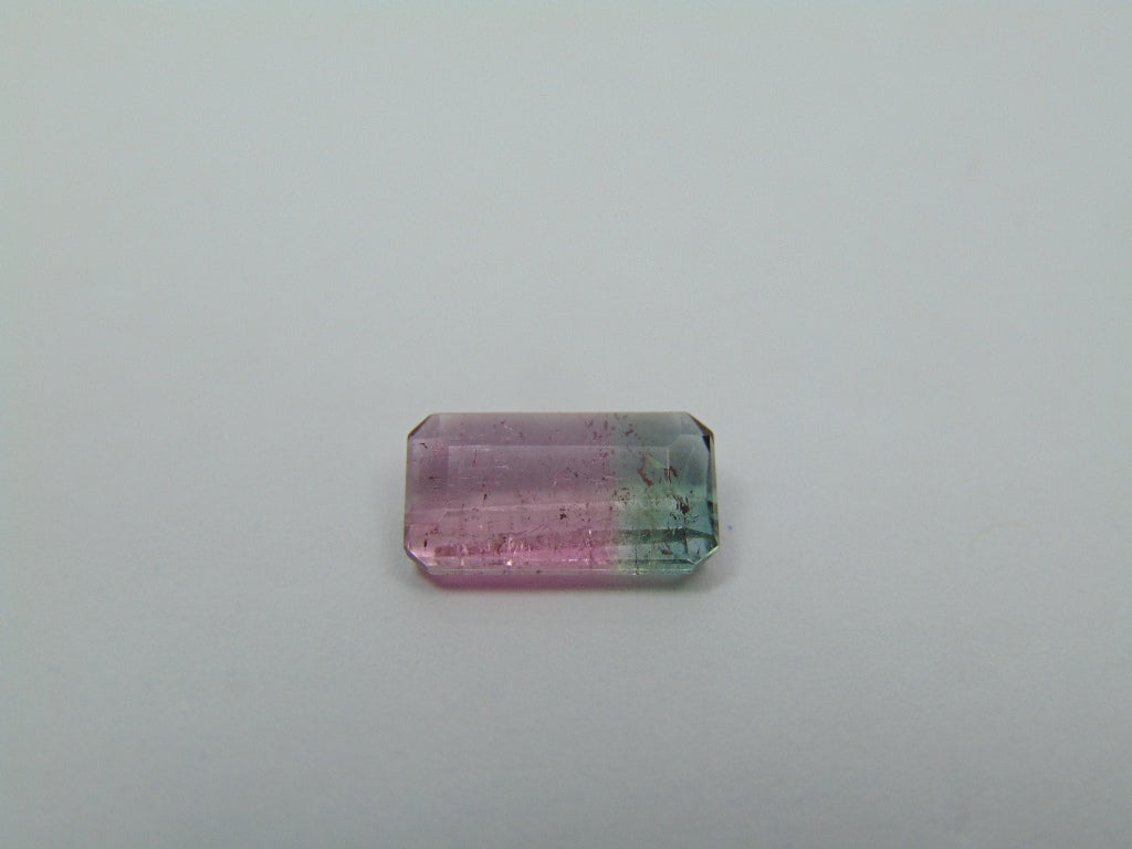 1.88ct Turmalina Bicolor 11x6mm