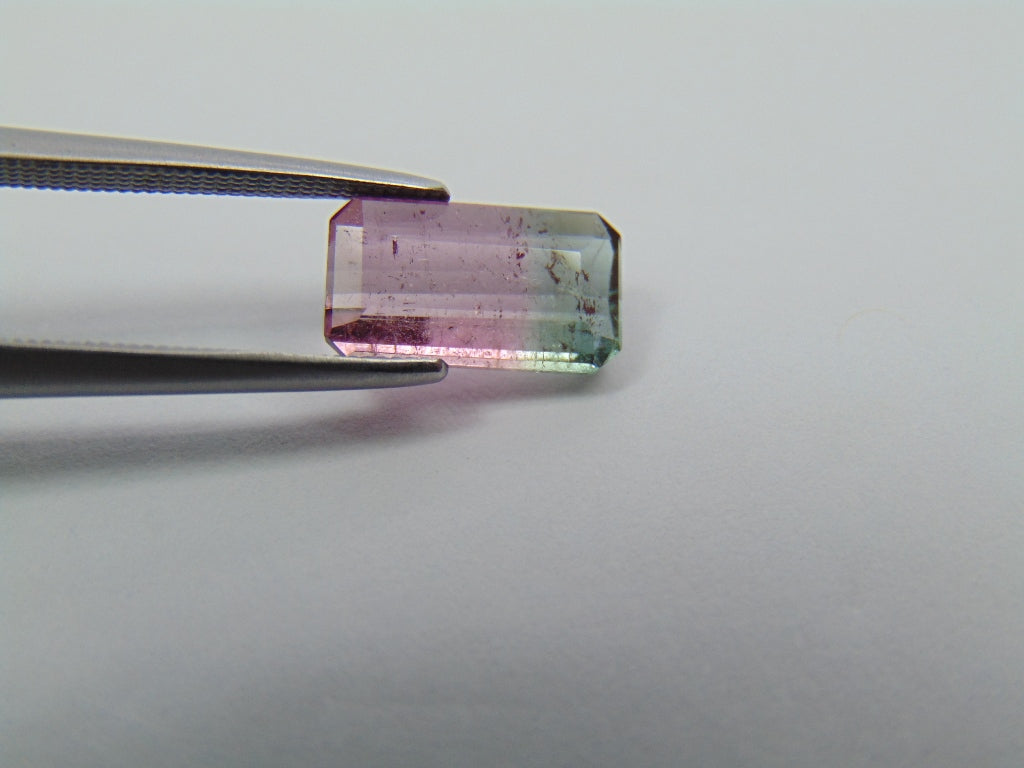 1.88ct Turmalina Bicolor 11x6mm