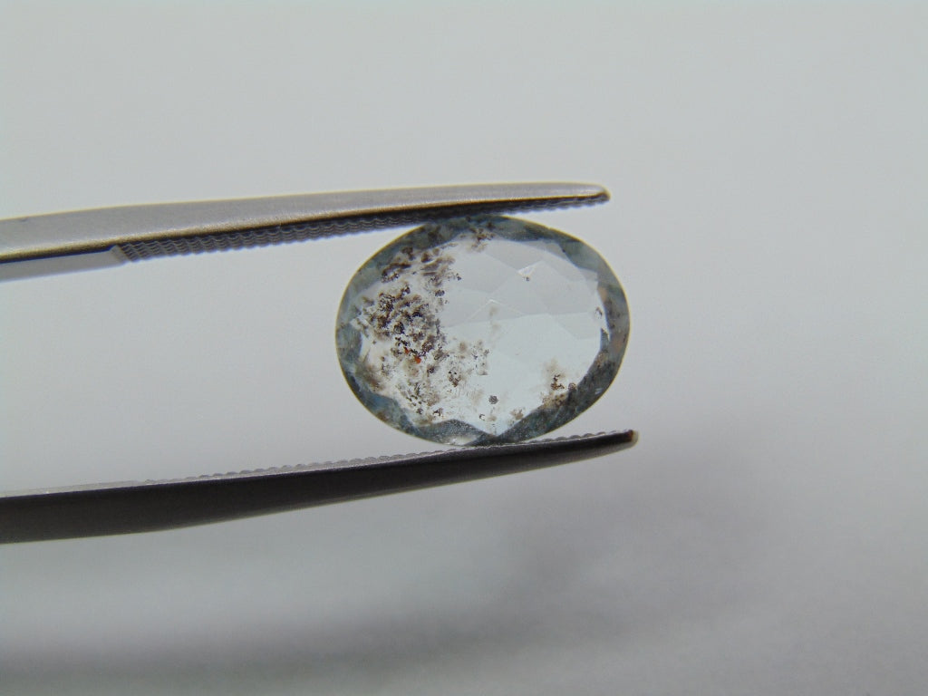 2.90ct Aquamarine With Inclusion 11x8mm