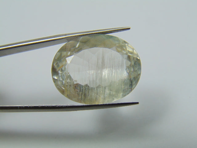 41.15ct Topázio Com Agulhas  25x19mm
