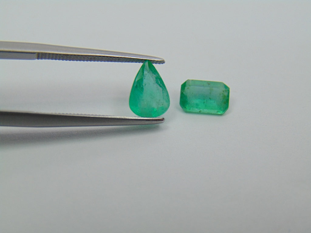 1.64ct Emerald 8x6mm 7x5mm