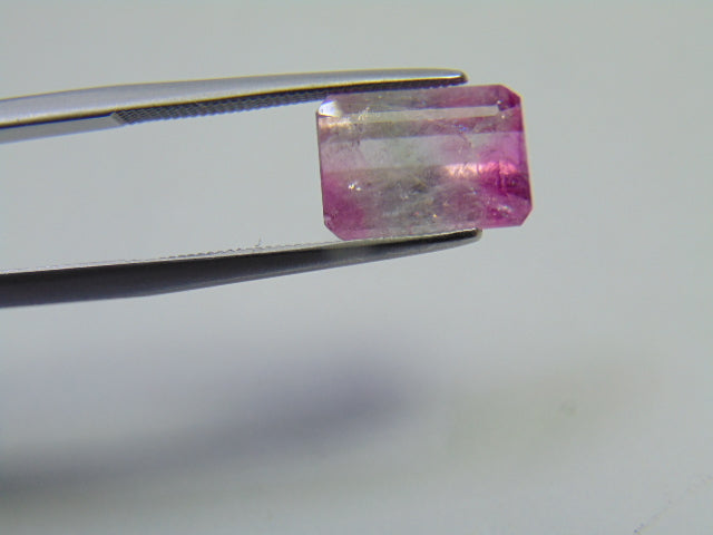 3.97ct Turmalina Bicolor 11x8mm
