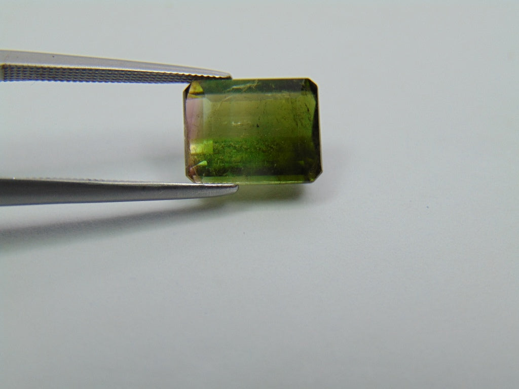 4.05ct Turmalina Bicolor 10x8mm