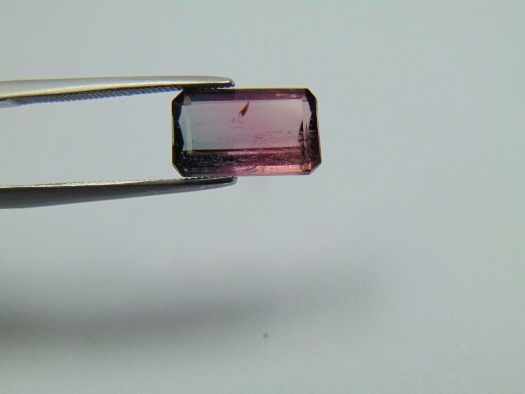 3.70ct Turmalina Bicolor 12x7mm