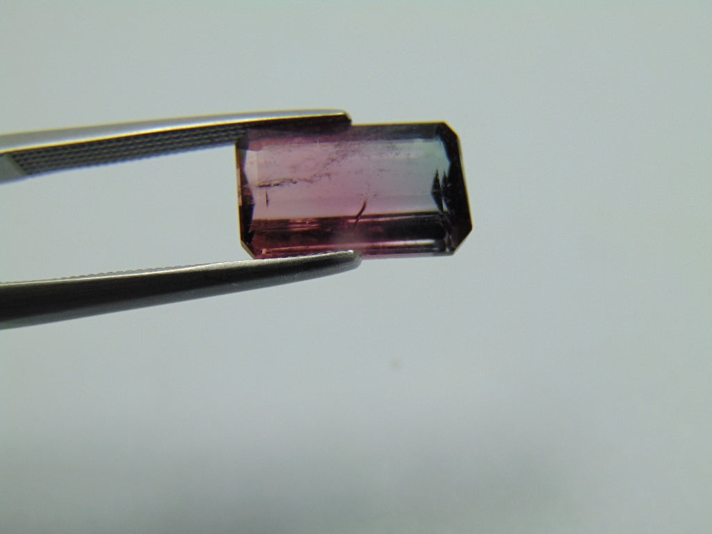 3.70ct Turmalina Bicolor 12x7mm