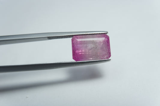 3.98ct Turmalina bicolor 11x8mm