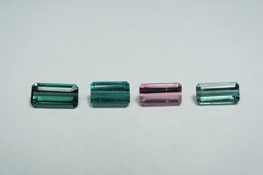 3.40ct Turmalina mix 8x4mm / 7x4mm / 7x4mm / 7x3.5mm