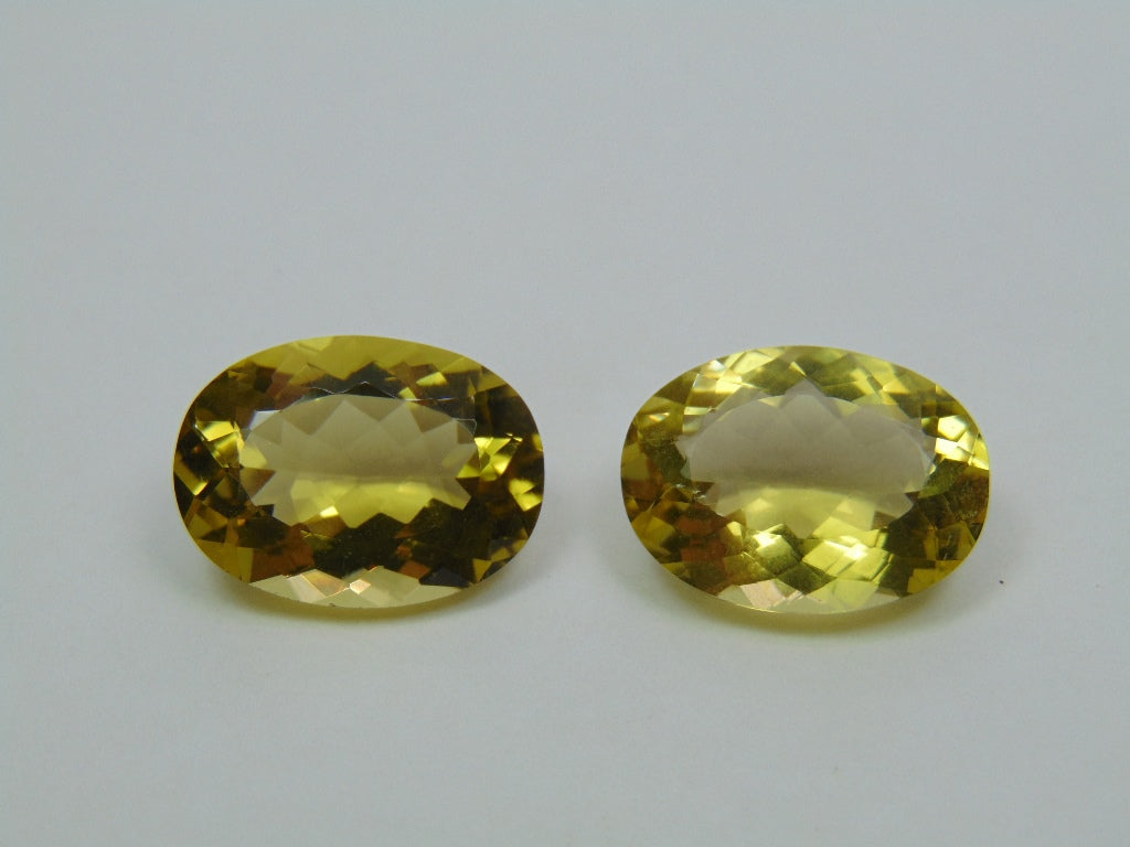 25.20ct Green Gold 19x14mm