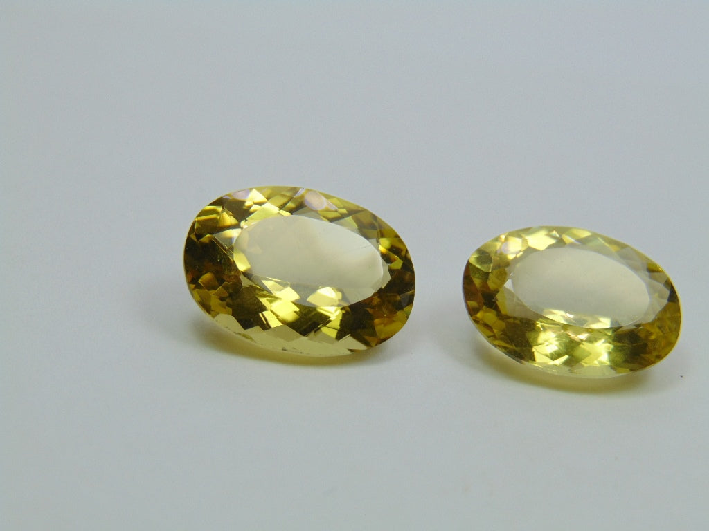 25.20ct Green Gold 19x14mm