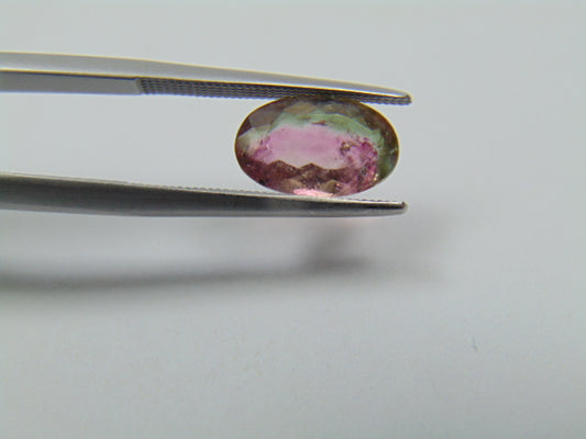 2.20ct Turmalina Bicolor 11x7mm