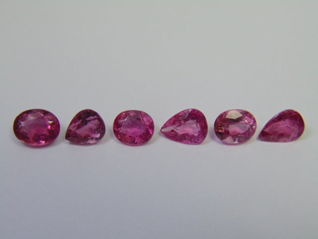 6.40ct Turmalina 8x6mm 7x6mm