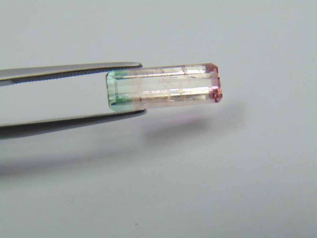 3.50ct Turmalina Bicolor 16x6mm