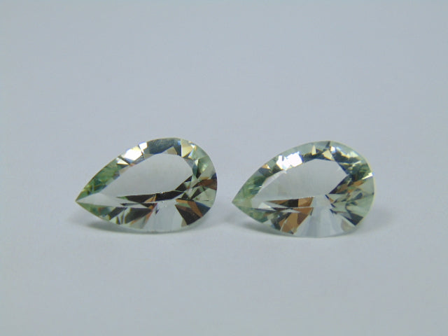 9.95ct Prasiolita Par 15x10mm