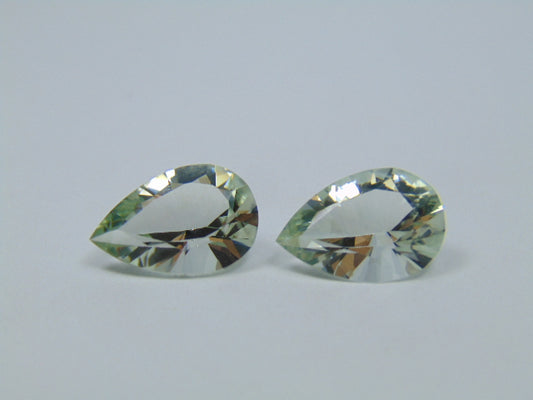 9.95ct Prasiolite Pair 15x10mm