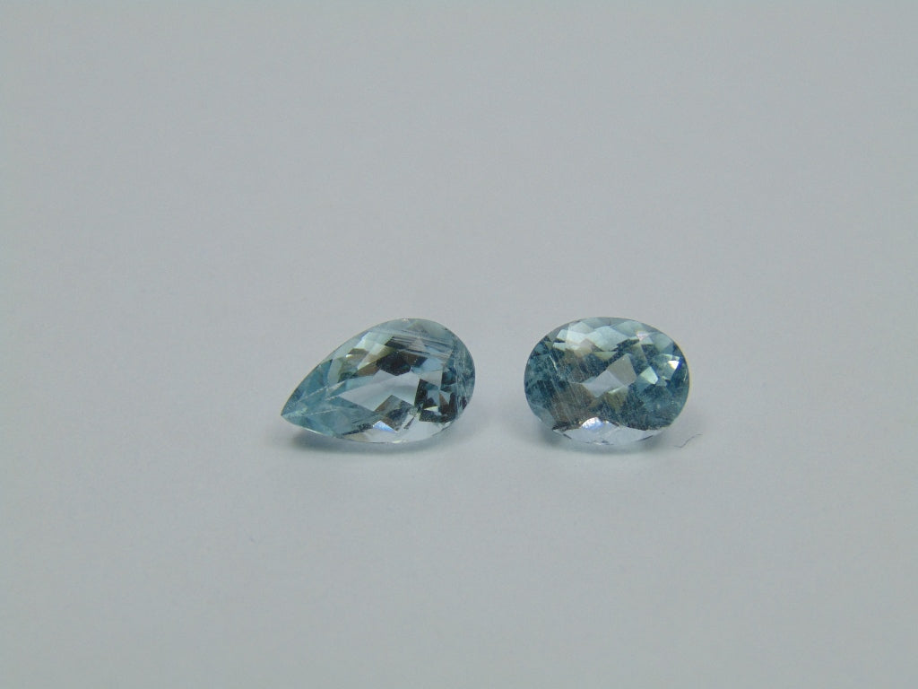 4.25ct Aquamarine 11x7mm 9x7mm