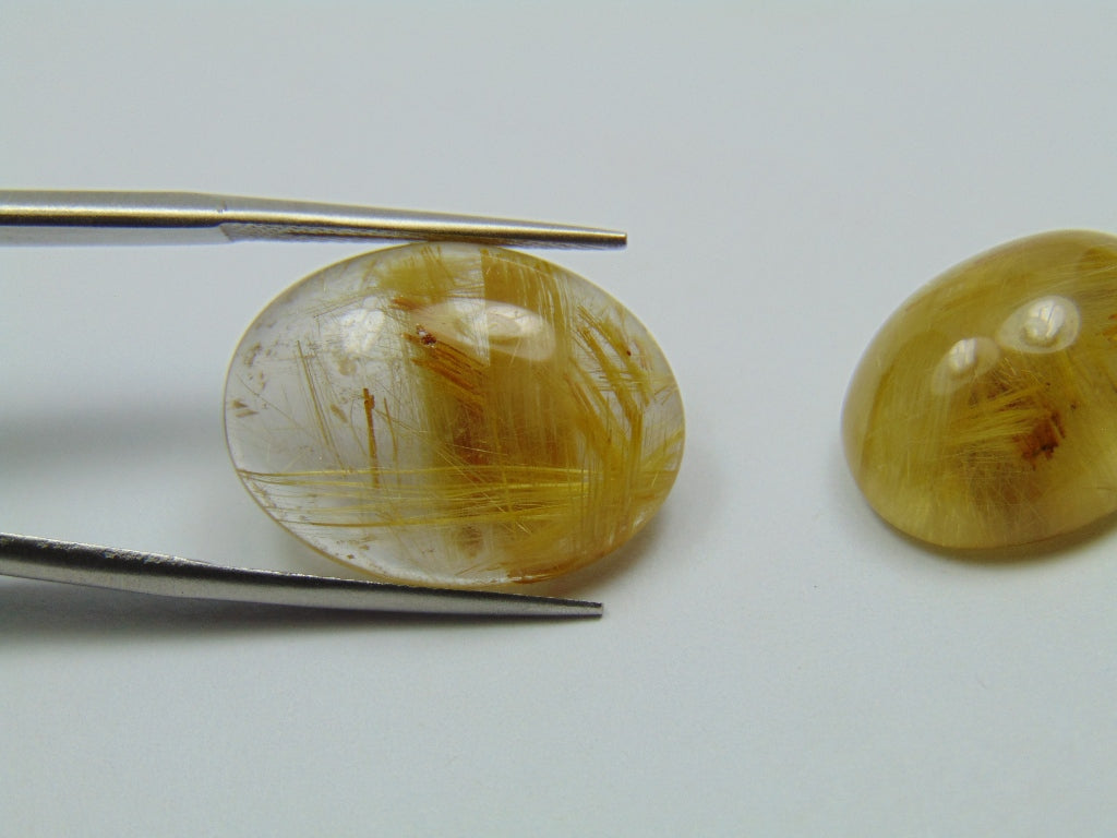 29.50ct Rutilo Cabochão 18x14mm 20x15mm