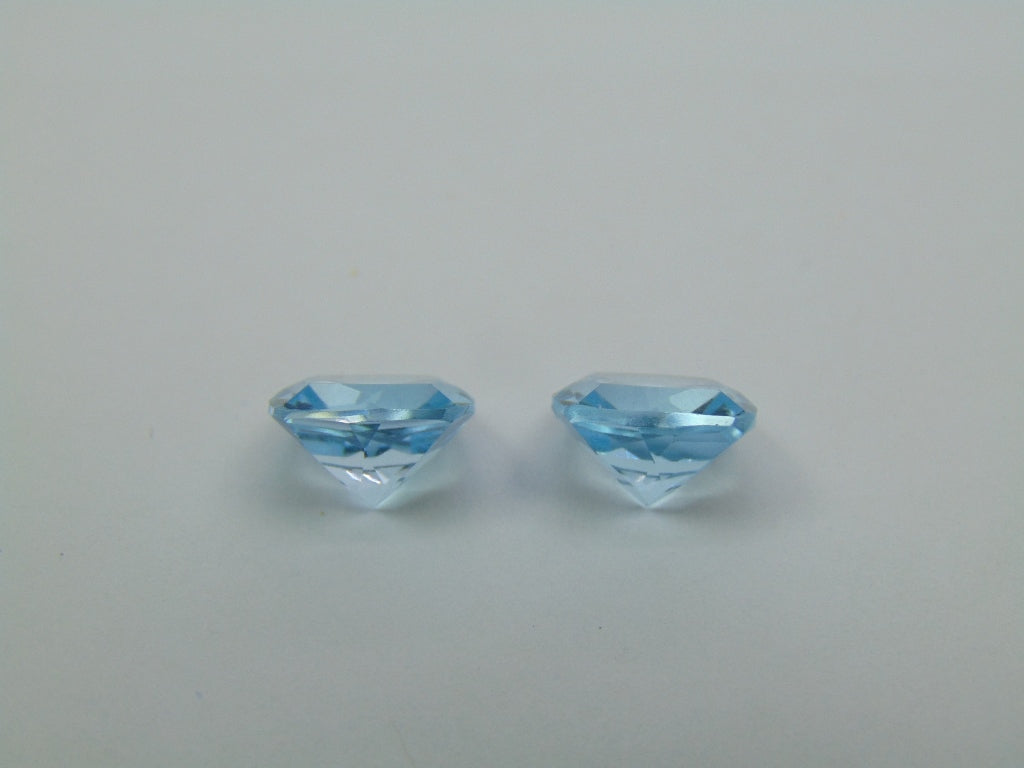 Par de Topázio 9,55ct 10mm