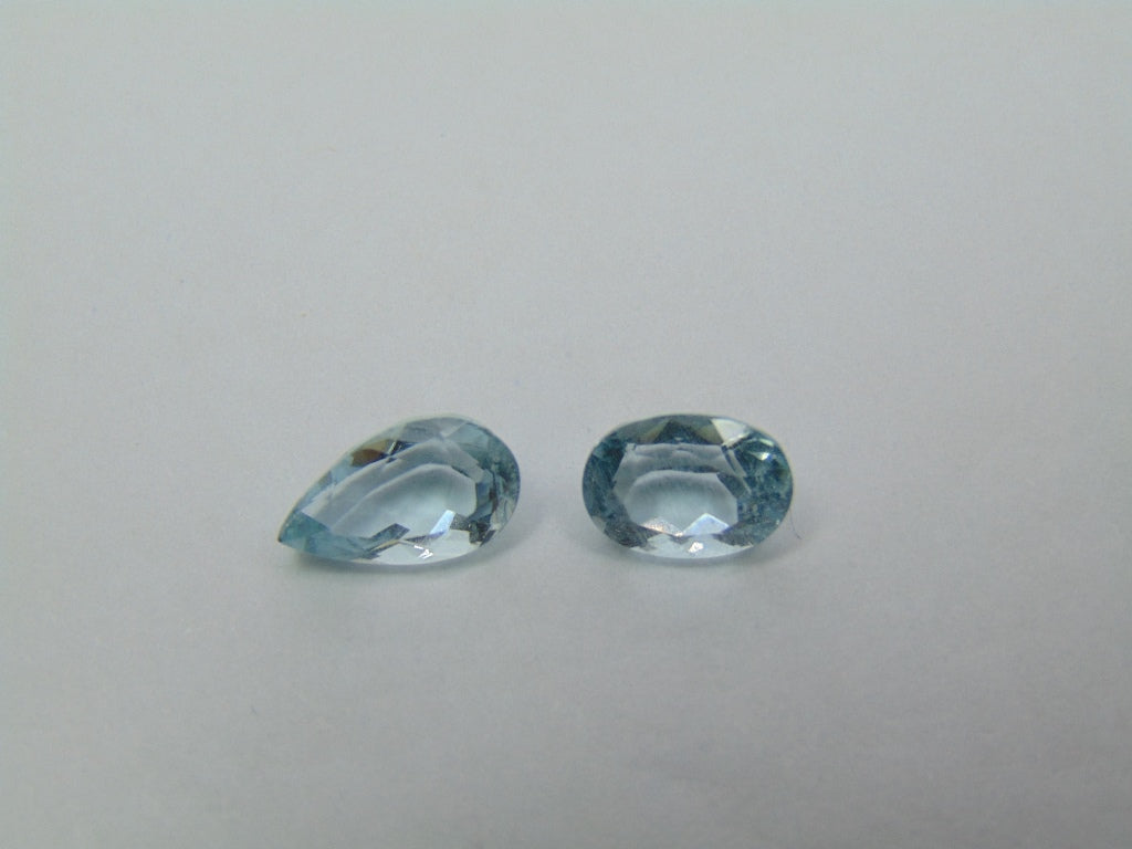 4.25ct Aquamarine 11x7mm 9x7mm