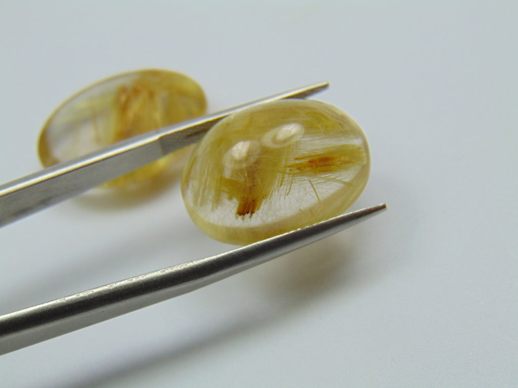 29.50ct Rutilo Cabochão 18x14mm 20x15mm