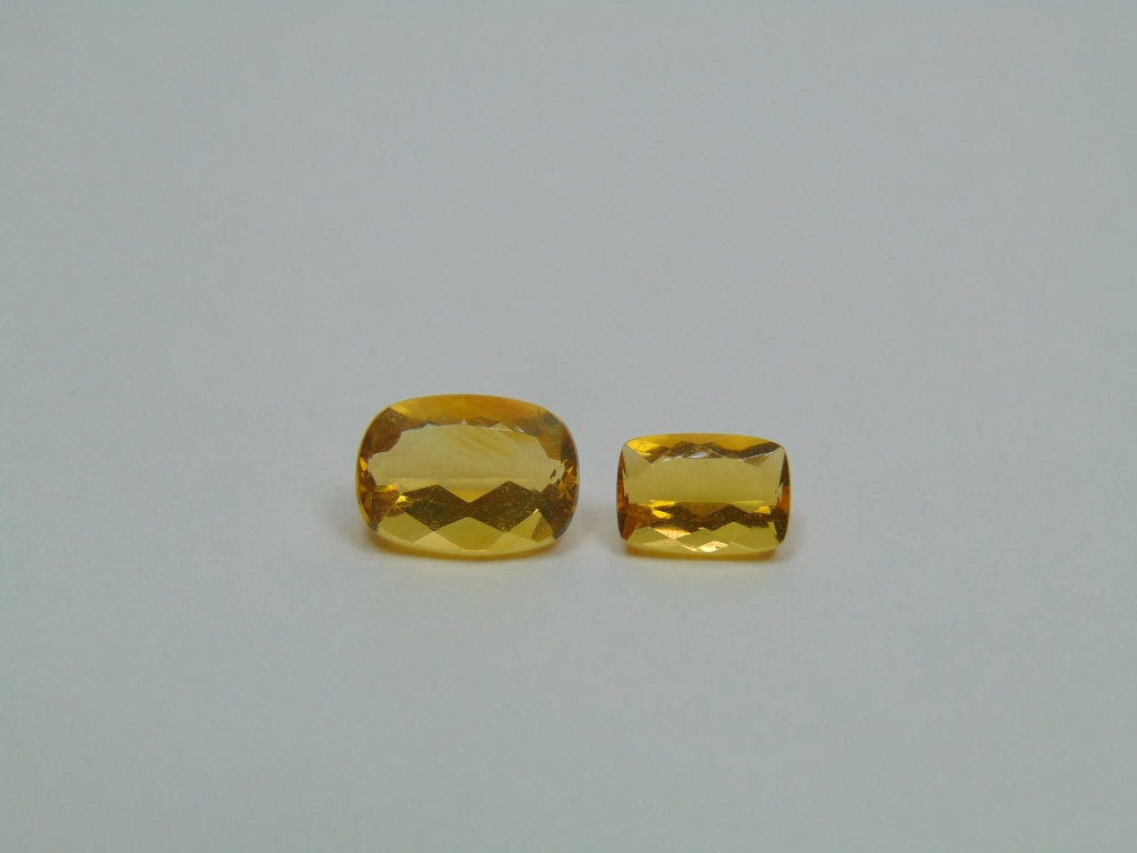 1.85ct Fire Opal 9x6mm 7x5mm