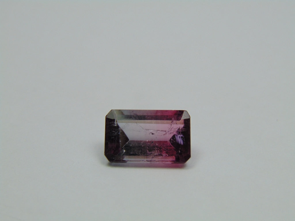 5.65ct Turmalina Bicolor 13x9mm