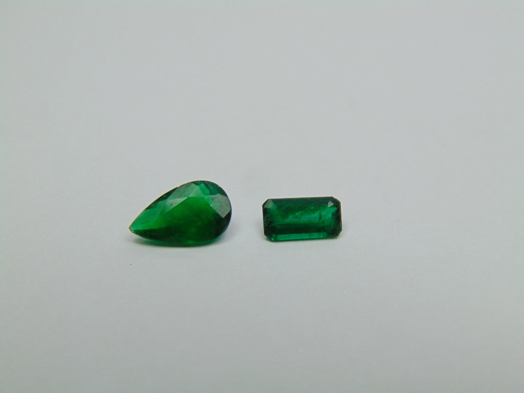 1.24ct Esmeralda 9x5mm 7x4mm