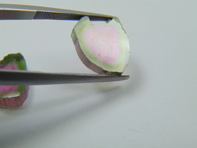 9.50ct Turmalina Melancia Par 12x11mm