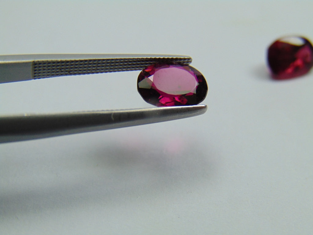 2.70ct Rubellite 8x6mm 7x6mm