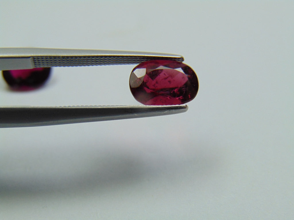 2.70ct Rubellite 8x6mm 7x6mm