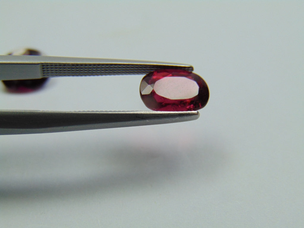 2.70ct Rubellite 8x6mm 7x6mm