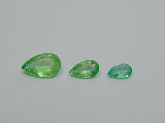 5.60ct Emerald 14x9mm 11x6mm 9x6mm