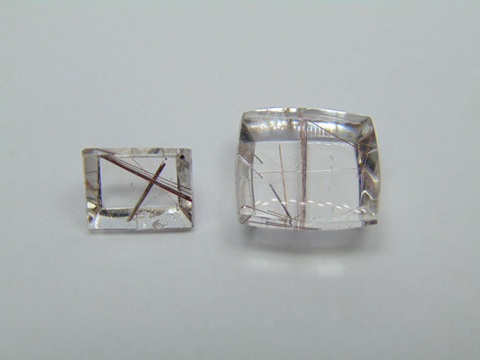 16.20ct Quartzo Com Inclusão 12x8mm 15x14mm