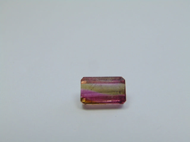 3.80ct Turmalina Bicolor 11x7mm