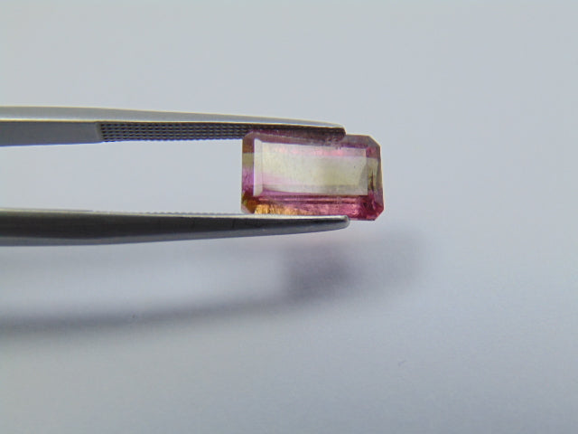 3.80ct Turmalina Bicolor 11x7mm
