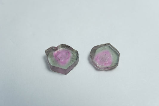 6.13ct Turmalina melancia 11x10mm / 9mm